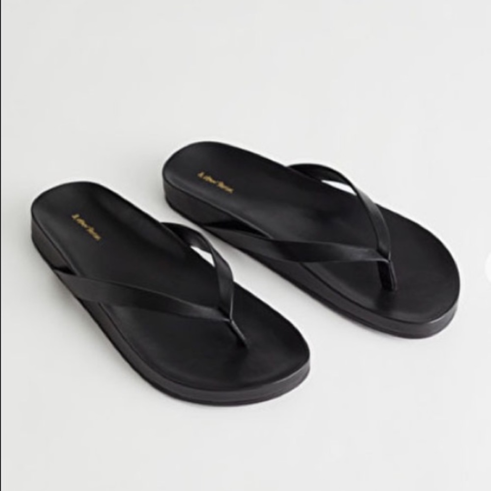 & Other Stories Luxe Flip Flop Flatform Sandals